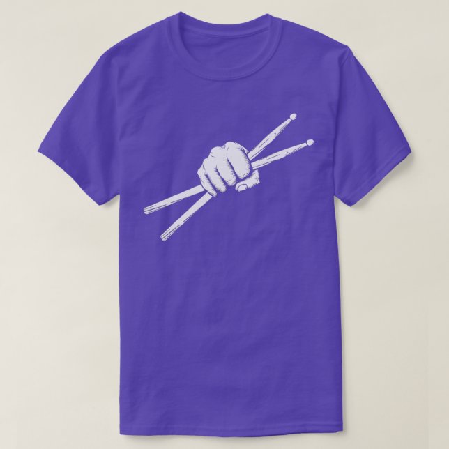 Camiseta Drumsticks Drummer Drumset Drumsets Presente (Frente do Design)
