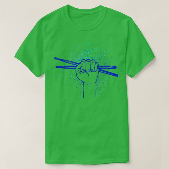 Camiseta Drumsticks Rock Drummer Drums (Frente do Design)