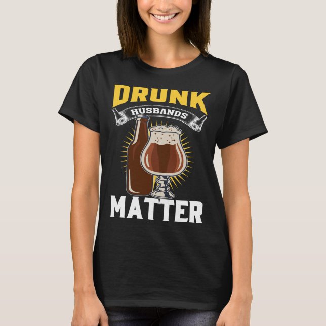 Camiseta Drunk Husband Matter Beer For Husband And Wife  2 (Frente)