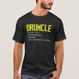 Camiseta Drunkle Definition World's Best Tio Ever Engraçado