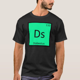 Camiseta Ds - Química Memória Diabeetus Mesa Periódica