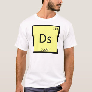 Camiseta Ds - Símbolo do Elemento da Tabela Periódica Quími