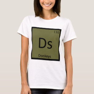 Camiseta Ds - Tabela Periódica de Química dos Burros Elemen