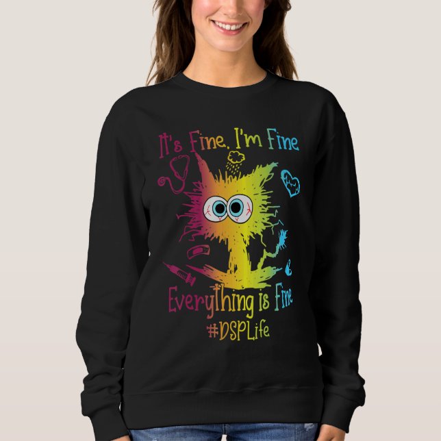 Camiseta DSP Life Everything Is Fine Colorful (Frente)