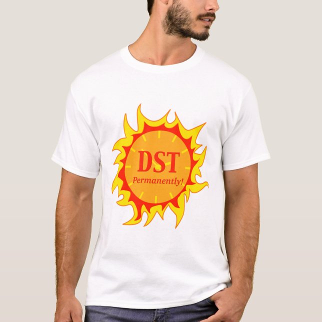 Camiseta DST Permanentemente - horário de verão (Frente)