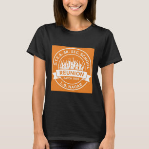 Camiseta DTEA 1999 Logotipo negro de chá - laranja feminino