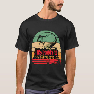 Camiseta DTEH Homens Mulheres Jovens A pesca me mantém vivo