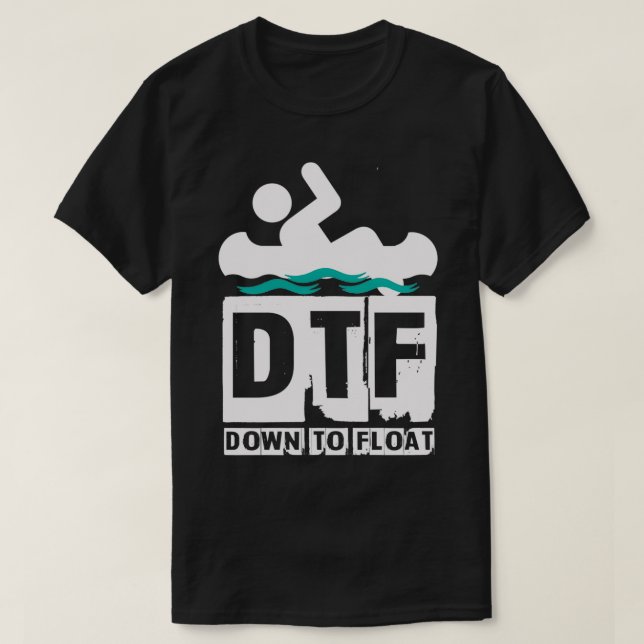 Camiseta DTF para Flutuar (Frente do Design)