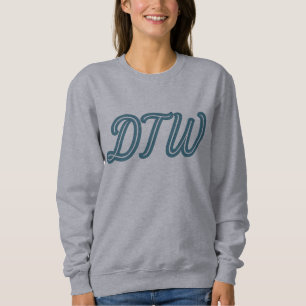 Camiseta DTW Detroit Airport Code - Michigan Viagem Gift
