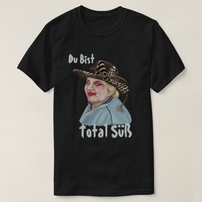 Camiseta Du Bist Total Süß (Frente do Design)