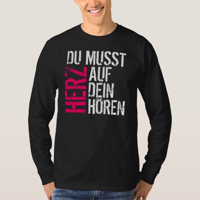 Camiseta Du Musst Herz (Frente)