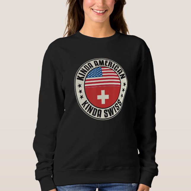 Camiseta Dual Citizenship American Swiss Switzerland Usa Fl (Frente)
