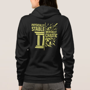 Camiseta Dualidade de Design Estável Fisicamente e Caótico 