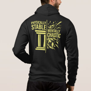 Camiseta Dualidade de Design Estável Fisicamente e Caótico 