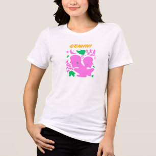 Camiseta "Dualidade e curiosidade - Sinal Gemini Zodiac