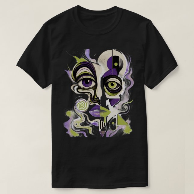 Camiseta Dualidade Surreal (Frente do Design)