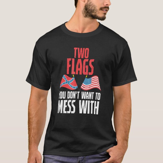 Camiseta Duas Bandeiras Legais Com Que Você Não Quer Mexer  (Frente)