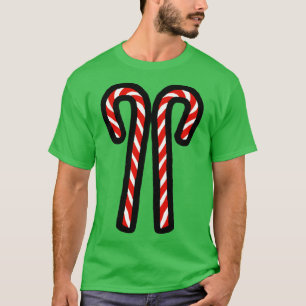 Camiseta Duas canas doces para o Natal