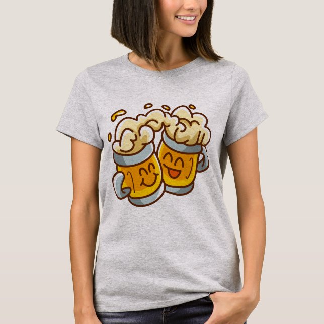 Camiseta Duas cervejas (Frente)