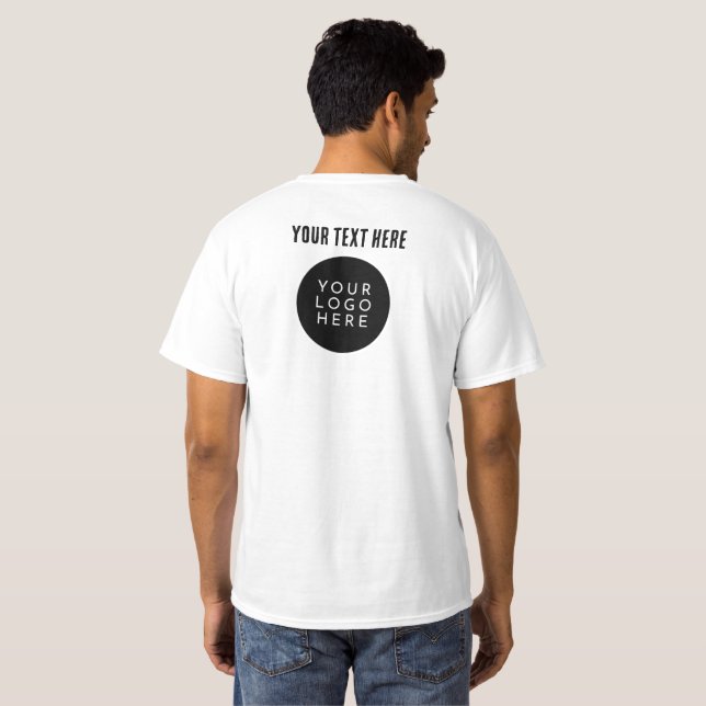 Camiseta DUAS CINTOS | Funcionarios Personalizado da Empres (Parte Traseira Completa)