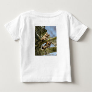 Camiseta Duas corujas nos bosques, aves, vida selvagem
