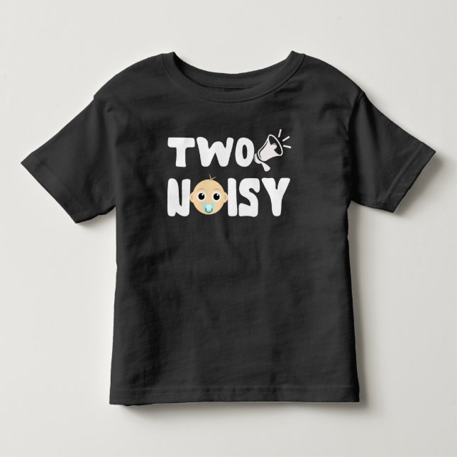 Camiseta Duas Crianças Com segundo aniversário De Diversão  (Frente)
