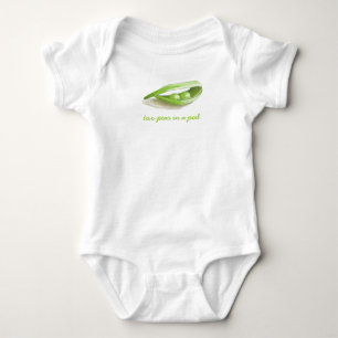 Camiseta Duas ervilhas em um vagem
