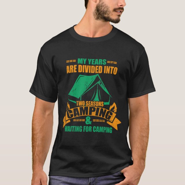 Camiseta Duas estações de acampamento (Frente)