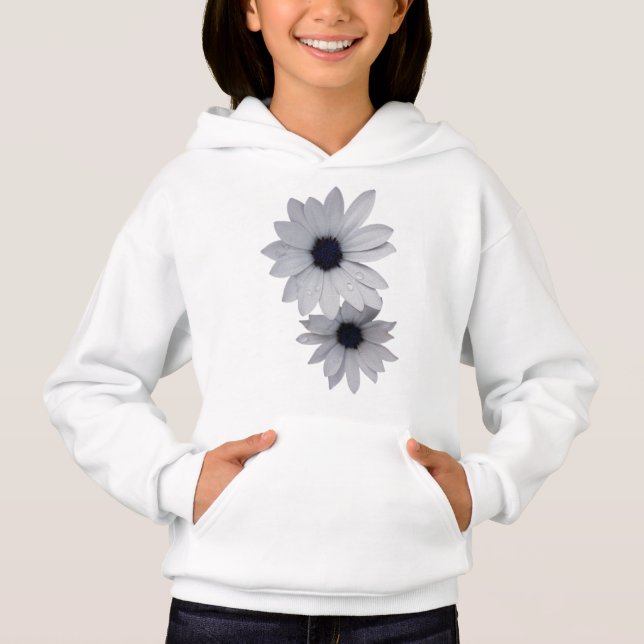 Camiseta duas flores brancas (Frente)