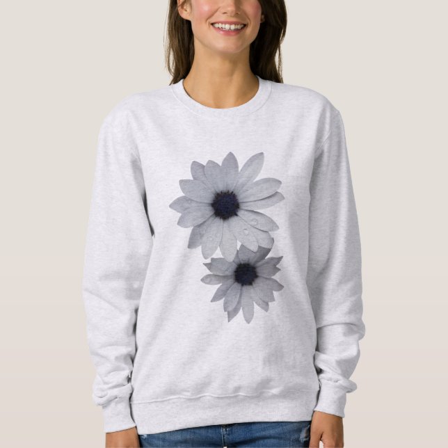 Camiseta duas flores brancas (Frente)