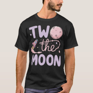 Camiseta Duas Garota segundo aniversário De Lua Menino De 2
