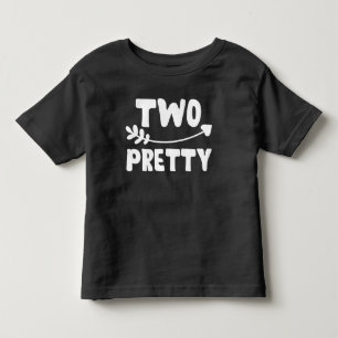 Camiseta Duas Garotas Bonito De segundo aniversário Com Doi