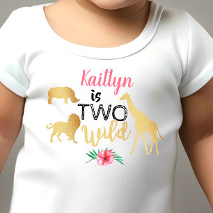 Camiseta Duas Garotas Selvagens da Selva 2º Aniversário