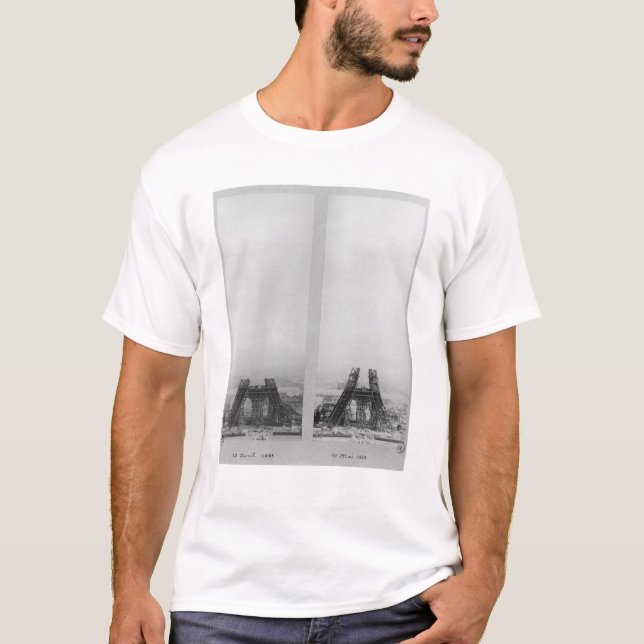 Camiseta Duas ideias da construção do Eiffel (Frente)