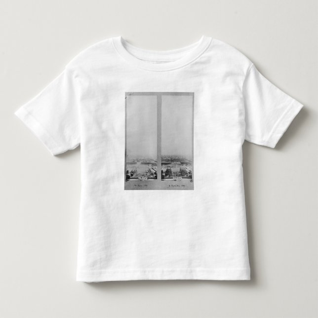 Camiseta Duas ideias da construção do Eiffel 2 (Frente)