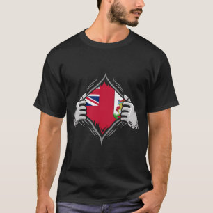Camiseta Duas Mãos Ripando Bandeira Reveladora das Bermudas