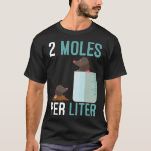 Camiseta Duas Moles Por Litro Piada Científica Animal