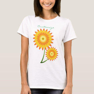 Camiseta Duas Planta De Girassol Thunder_Cove