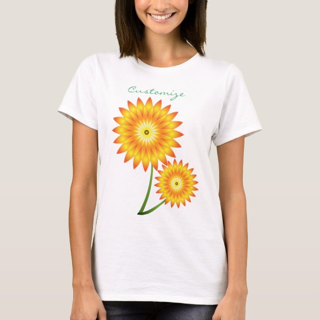 Camiseta Duas Planta De Girassol Thunder_Cove (Frente)
