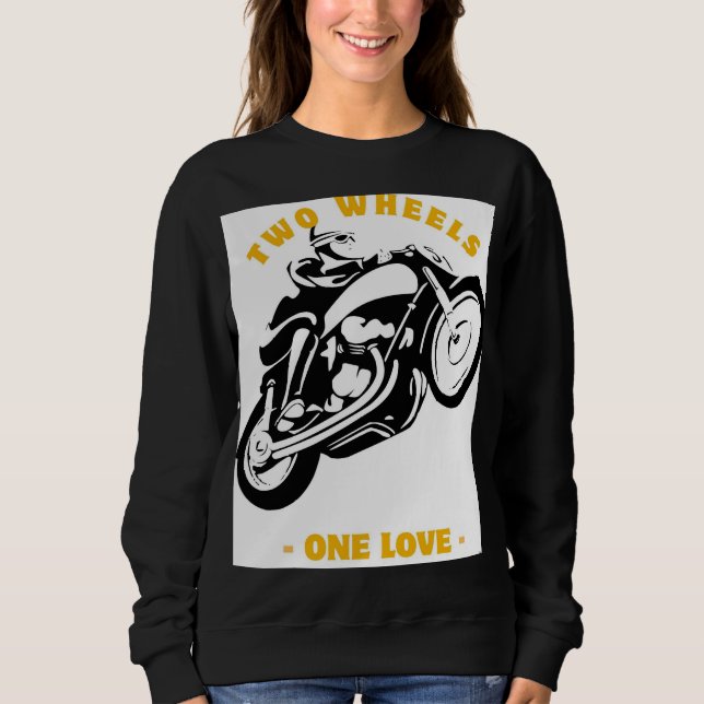 Camiseta Duas Rodas Um Amor Gráfico Moto (Frente)