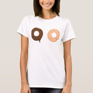 Camiseta Duas rosquinhas bonitas e engraçadas design