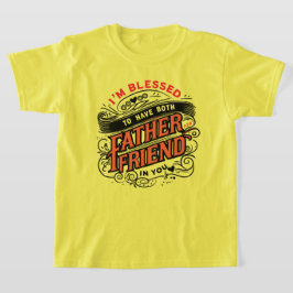CAMISETA DUAS VEZES ABENÇOADO — UM PAI & UM AMIGO