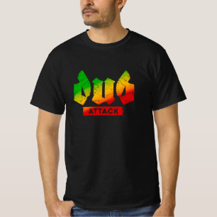Camiseta Dub Attack Rasta Colors Reggae T Shirt