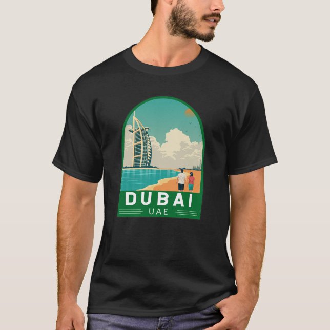 Camiseta Dubai Emirados Árabes Unidos - Arte Viagem (Frente)