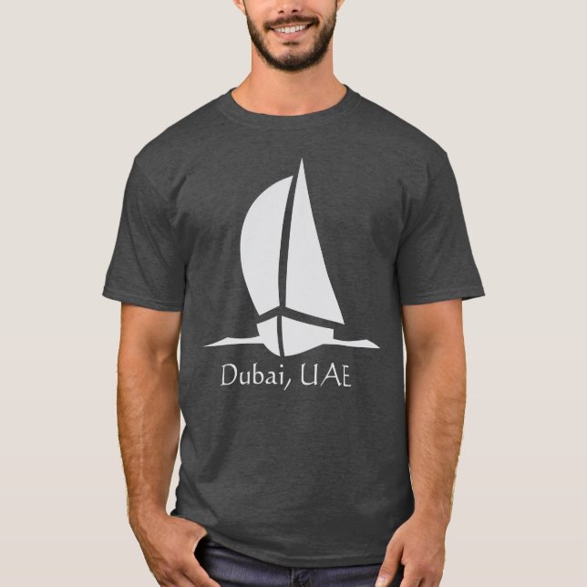 Camiseta Dubai, Emirados Árabes Unidos - Barco (Frente)