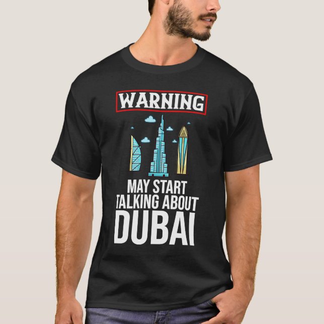 Camiseta Dubai Emiratos Árabes Unidos Uae Cidade Skyline Ma (Frente)