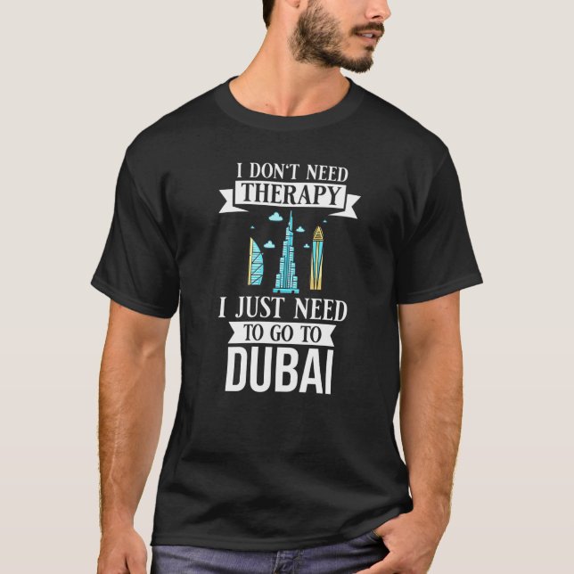 Camiseta Dubai Emiratos Árabes Unidos Uae Cidade Skyline Ma (Frente)