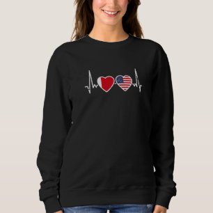 Camiseta Dubai EUA Coração Dubaiano Bandeira Americana
