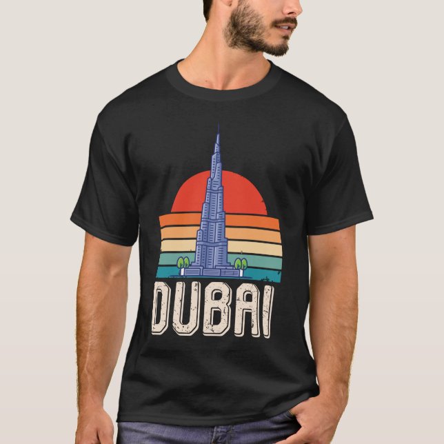 Camiseta Dubai Sunrise Burj Khalifa Emirados Árabes Unidos  (Frente)
