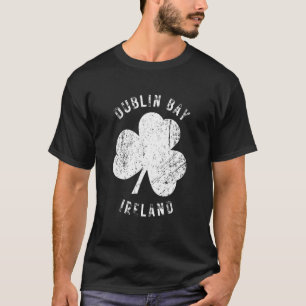 Camiseta Dublin Bay Ireland Vintage Shamrock angustiado Loo